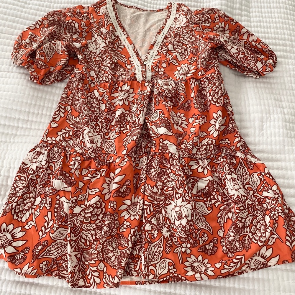 MINI TUNIC DRESS  MEDIUM BELL SLEEVES
